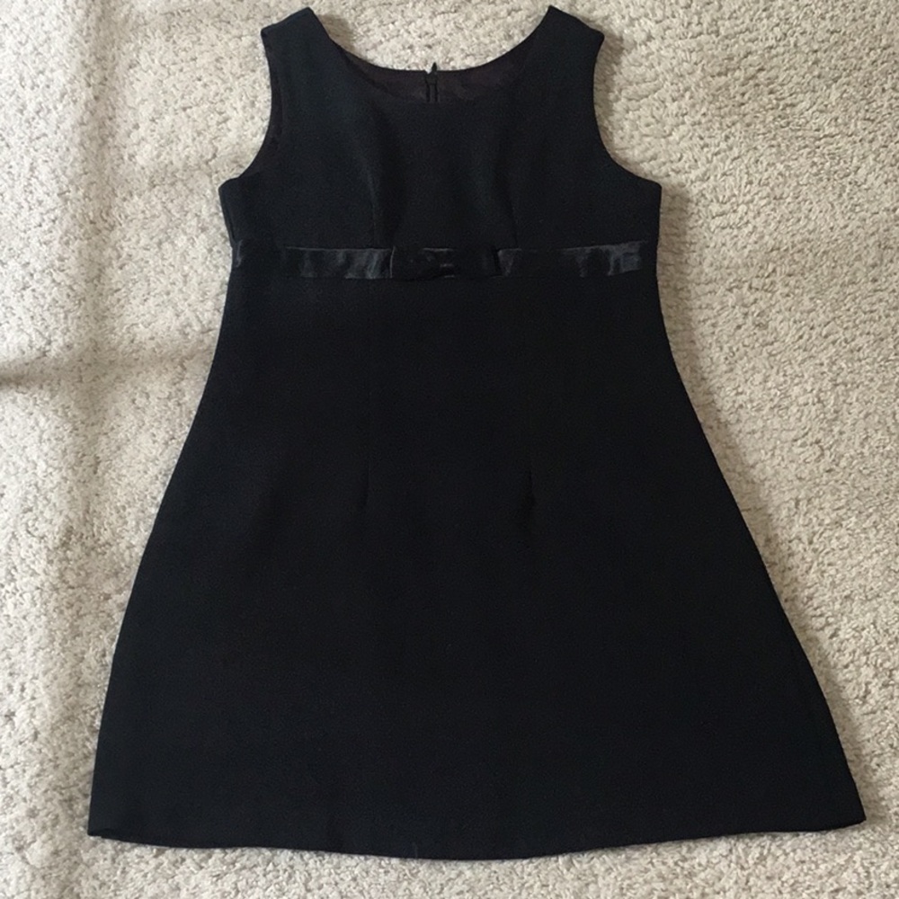 Elegant Black Sleeveless Dress by Monkey Wear (Neiman Marcus) Bow Girls 7 8 9 10